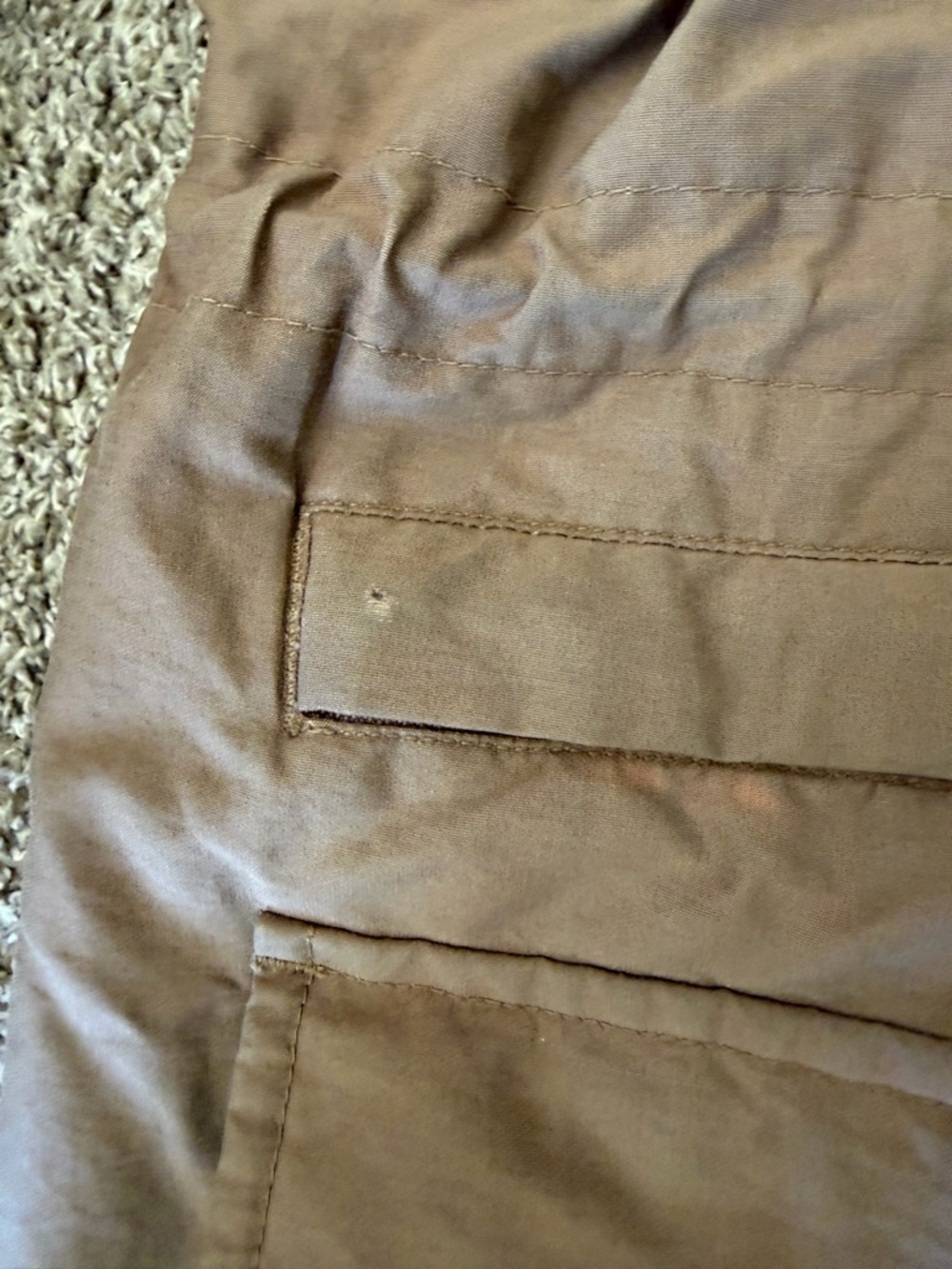 J Crew Vintage 90s Oarsman Nylon Cotton Canvas Anorak Tech Brown Jacket Large - Picture 6 of 8